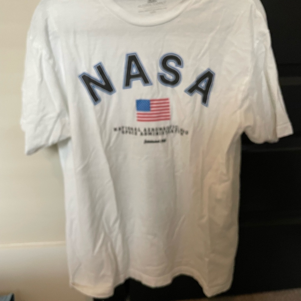 White NASA Graphic T-Shirt
